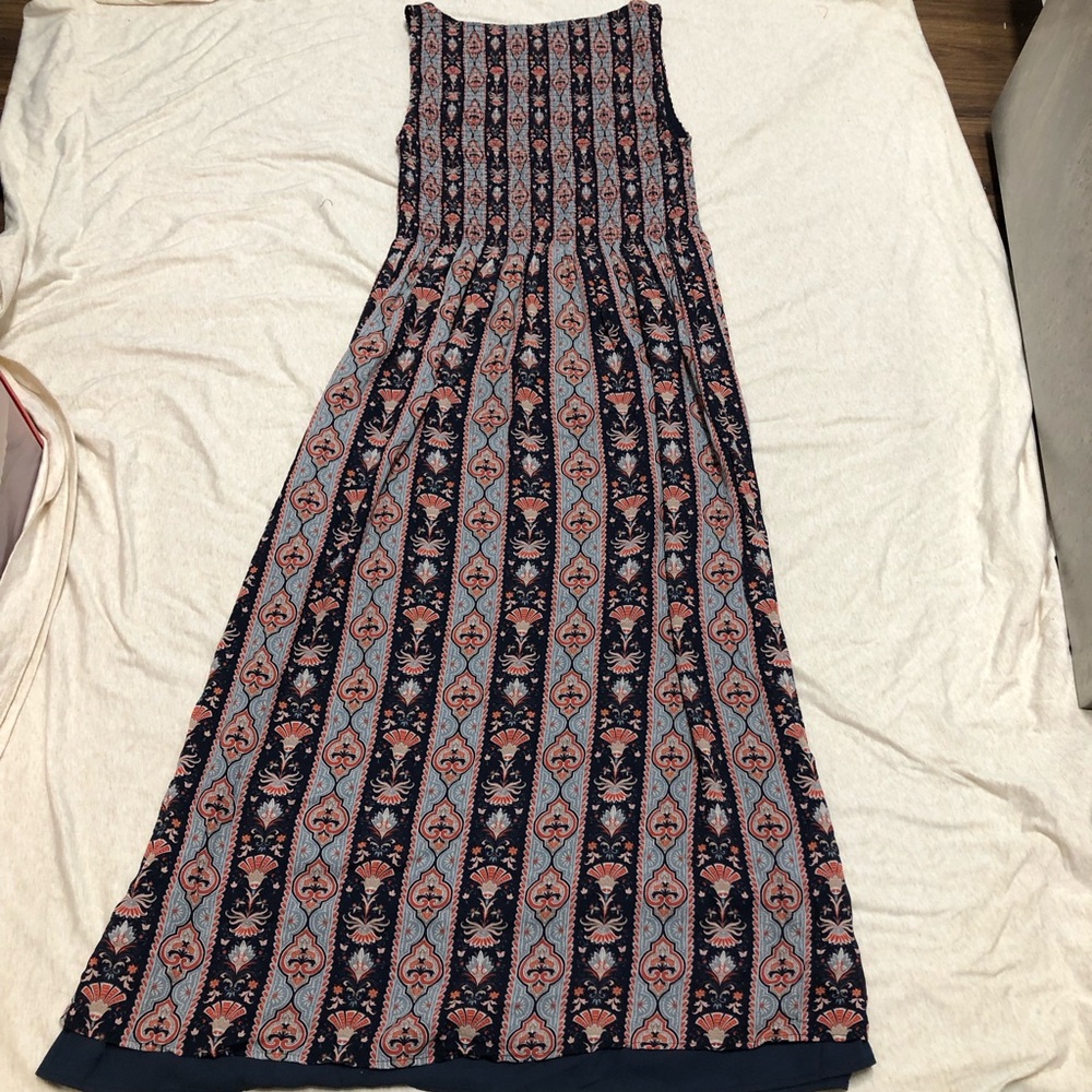 Hill House Home Cosima Nap Dress Emma Stripe Pattern Smocked Floral Cottagecore - Picture 7 of 9